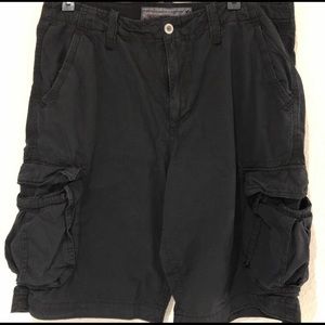 AE Men's Long Cargo Shorts NWT | Clr: Blk | Sz: 38